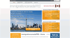 Desktop Screenshot of immigrationcanadaprs.com